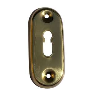 Okrągła osłona otworu na klucz z mosiądzu, 72mm x 32mm - Gomboss Gałka i klamka do drzwi
