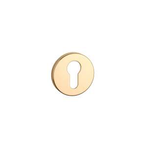 Aprile door escutcheon, gold finish, 7mm, slim - Open shutter