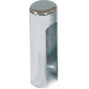 Króm pánttakaró sapka, 16mm-es, függönyrúdhoz - Domino