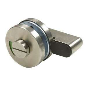 Indikátor zámku na toaletu z nehrdzavejúcej ocele, obsadený/voľný, okrúhly, s funkciou uzatvárania - Gule a kľučky dverí