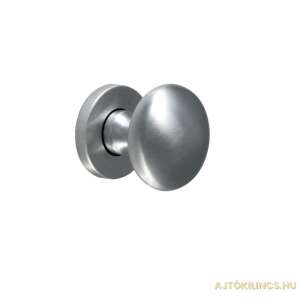 Fix Gomb Rozettán Matt Króm door knob, silver, round, modern - Door