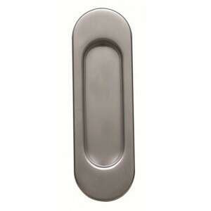 Oval Sliding Door Handle Matt Chrome 94514634 - Sliding Door Hardware