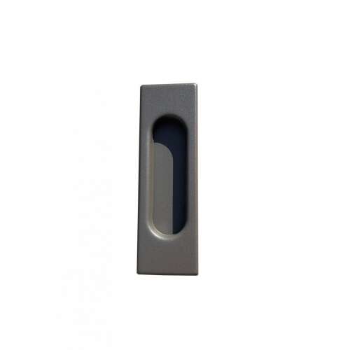 Anthracite square sliding door handle, 125mmx40mmx10mm