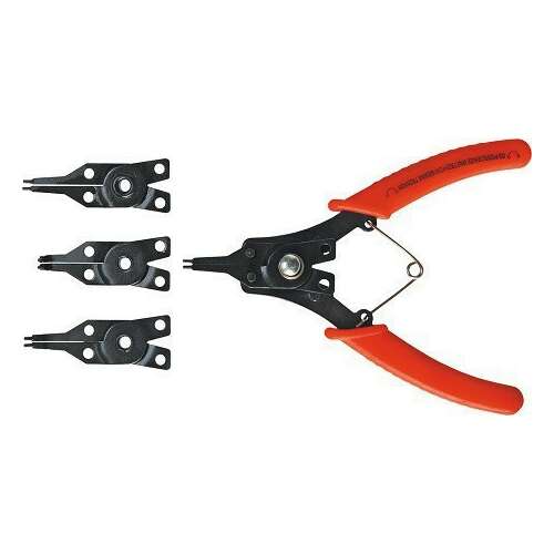Universal Seeger Ring Pliers Set - 4 Pieces, interchangeable heads