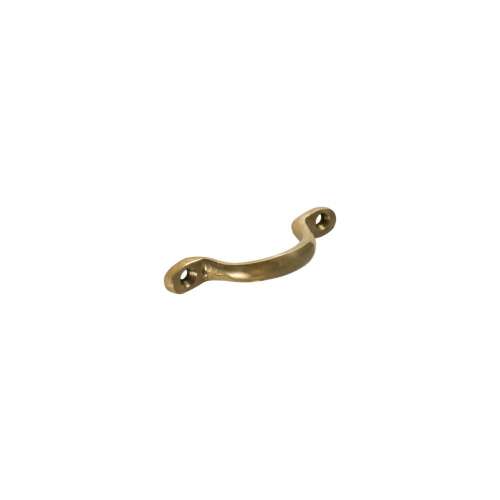 Brass drawer pull handle, 75mm
