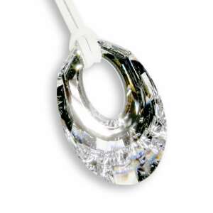 Swarovski kristályos csiszolt ovális Helios medál kristály színben, hasított bőr nyakláncon 94515729 