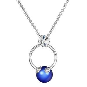 Pearl - Kézzel készített Swarovski gyöngy nyaklánc -  Iridescent dark blue - kék 94515731 