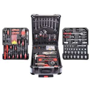 Compass KRAFT SUITE 186 darabos szerszámkészlet, tartalmaz fogókat, csavarhúzókat, villáskulcsokat, kalapácsot és egyebeket - Compass