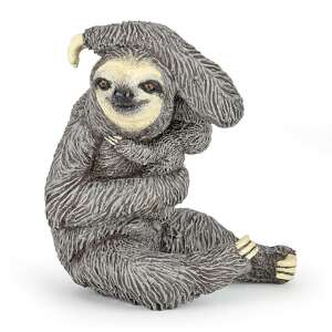 Papo Lusta Figurine, realistic sloth figurine, hand-painted, detailed, for kids, educational toy, animal figurine, jungle animal, sloth toy - Toy