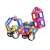 Magplayer Carnie Set magnetic building toy, a colorful car built with magnetic shapes, wheels, and figures.