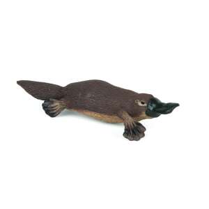 Papo Platypus Figure, realistic animal figurine, brown and black, for kids, educational toy - Toy