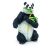 Papo Panda Bear Figure eating Bamboo, realistic animal toy