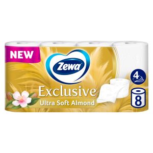 Zewa Exclusive Almond Blossom 4-ply Toilet Paper 8 rolls 141211384 - Household paper products