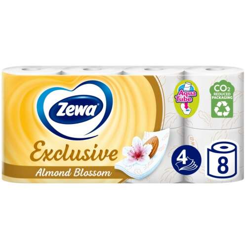 Zewa Exclusive Mandelblüte 4lagiges Toilettenpapier 8 Rollen