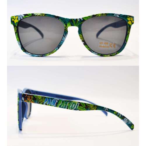 Ochelari de soare Paw Patrol pentru copii, protecție UV 400, ramă verde și albastră cu design cu amprente de labe