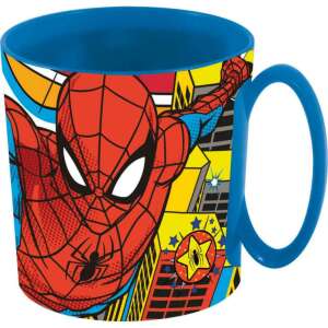 Marvel Spiderman Mikrowellen-Tasse, 390 ml, BPA-frei, Blau - Trinkbecher, Becher