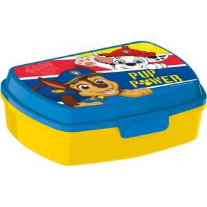 Lunchbox Paw Patrol z Chase'em i Skye, niebieska i żółta plastikowa lunchbox z wzorem Paw Patrol, idealna dla dzieci, aby zabrać przekąski i kanapki do szkoły lub w drogę - Pojemnik na żywność i napoje dla dzieci