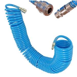 15m polyurethane air hose with quick connect, 12mm outer diameter, 8mm inner diameter, for pneumatic tools - Tool accessories