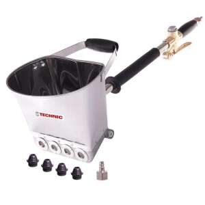 Pneumatic Plastering Machine for Plaster Application to Side Walls with 8 Metal Nozzles 94518568 - Tool