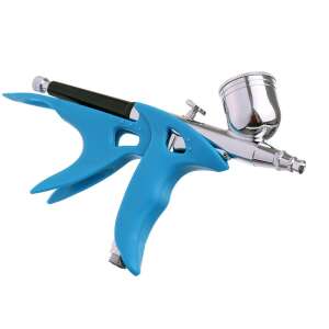 Airbrush-Ständer für BD-420 Airbrush, blauer Kunststoff, 1/8 Zoll Gewinde, Airbrush nicht im Lieferumfang enthalten - Technic