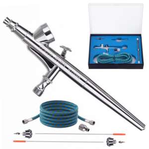 Sada airbrush Fengda BD-207K s dýzami 0,2 mm, 0,3 mm a 0,5 mm, obsahuje airbrush, hadicu, redukciu a príslušenstvo - Striekacie zariadenia a systémy na farby