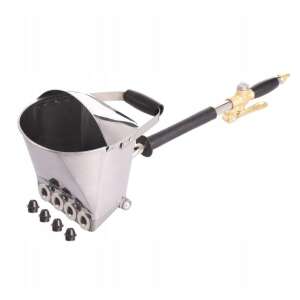 Pneumatic plastering machine for applying plaster mortar to walls and ceilings, with 8 metal nozzles and a cover - Pneumatic Tool Accessory