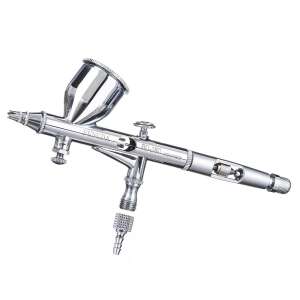 Fengda BD-180 airbrush with 0.3mm nozzle, silver, double action, 7cm3 tank - Paint Sprayer and System