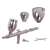 Fengda BD-183 airbrush with 3 cups, 0.5mm nozzle, double-action, for painting, modeling, and crafts
