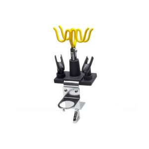 Airbrush-Station-Ständer mit BD-15-Reduzierstück, zum Halten von Airbrushes, mit drehbarem Kopf, für die Montage auf dem Tisch, mit Filterhalter, aus Metall und Kunststoff - Technic