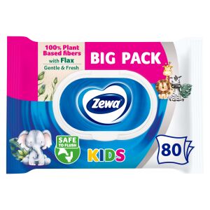 Zewa Kids Bigpack мокра тоалетна хартия 80бр. 141211724 - Мокра тоалетна хартия