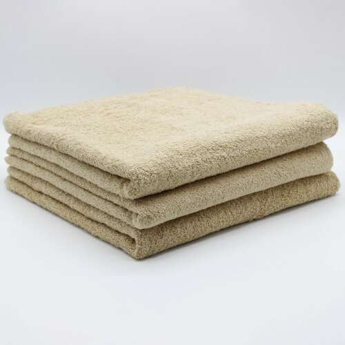Beige frottír törölköző, 100x150cm, 420g, 3 darabos csomag - Otthon és kert
