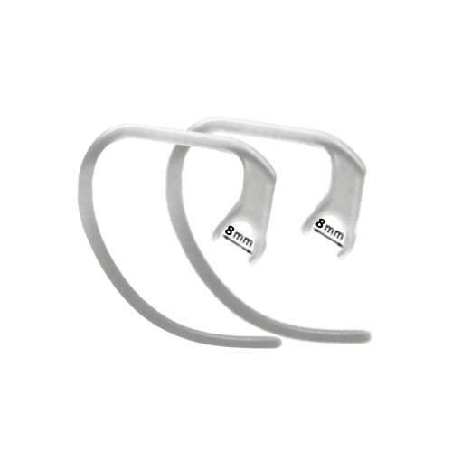 2 db átlátszó fülkampó bluetooth fejhallgatókhoz, 8 mm átmérőjű - Headset kiegészítő