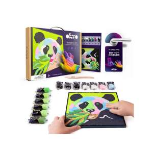 OKTO SENSORY ART Plastilin-Set, Panda, 30x30 cm