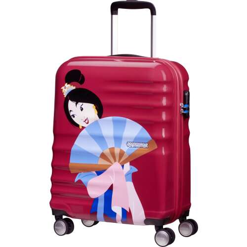 American Tourister Wavebreaker Disney Spinner kufor s pevnou hornou časťou veľkosti kabíny 55 cm #Pink