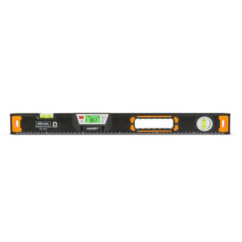 Handy 600 mm-es digitális vízmérték LCD kijelzővel, buborék szinttel és vonalzóval - Vízmérték