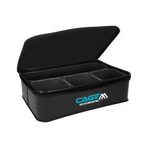 Cagem Feeder Range Pro System Csalitartó Doboz, fekete csalitartó doboz rekeszekkel horgászáshoz - Egyéb táska