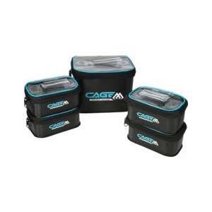 Cagemaster Cage Feeder Box szett, 5 darabos vízálló EVA csalis doboz szett átlátszó fedőkkel a horgászfelszerelés könnyű hozzáféréséhez - Egyéb táska