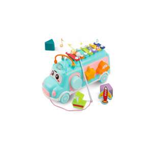 Musical toy bus with xylophone, shape sorter, and bead maze for babies and toddlers - Nonbrand Interactive Kids' Toy