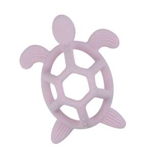Pink silicone turtle teething toy for babies, ZEQAS - Chewing gum