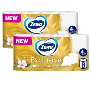 Zewa Exclusive Almond Blossom 4-warstwowy papier toaletowy 2x8 rolek 141211410 - Zewa