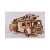 Woodtrick 3D puzzle fire truck model, assembled, 636 pieces, wooden, detailed, front view, open compartment