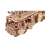 3D puzzle Woodtrick - hasičské auto, zostavené, 636 dielov, drevené, detailné, predný pohľad, otvorené dvere