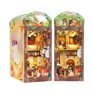 Cutebee Mole's Apartment 3D Puzzle din Spatele Cărții, 253 piese, DIY model de casă în miniatură, inserție pentru raft de cărți, decor pentru casă - Puzzle 3D