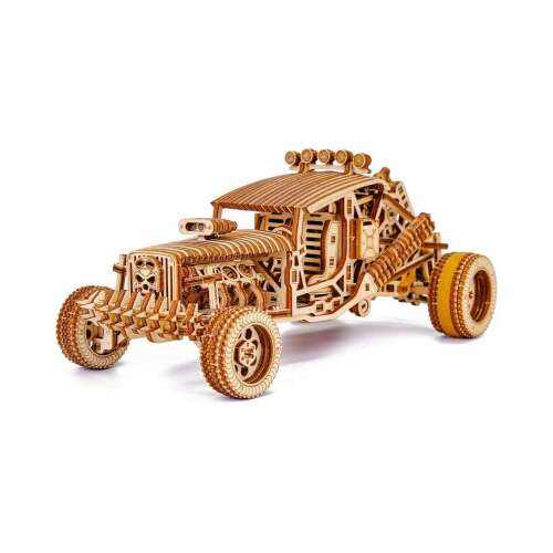 Mad Buggy 3D Puzzle din Lemn, 322 de piese, model asamblat, vedere din față