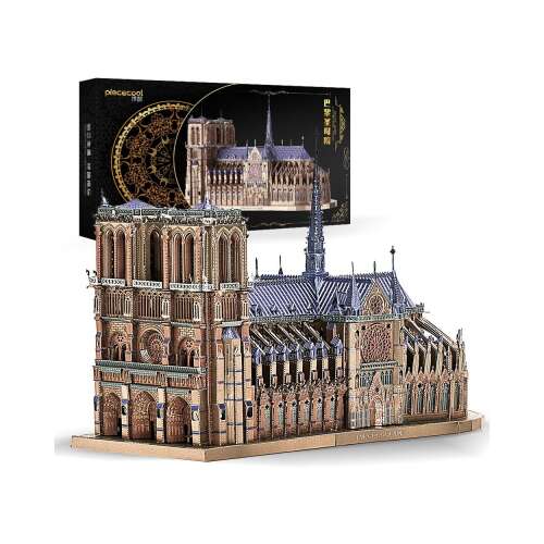 Piececool Notre Dame de Paris 3D fém kirakós, összeszerelt modell, 382 darab
