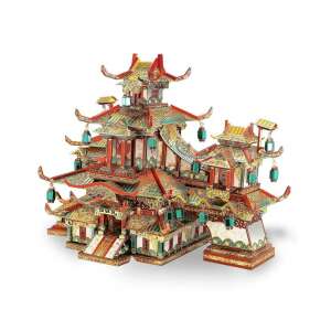 Piececool Yihong Garden 3D Metalowa Puzzle, złożony model, 293 elementów, chińska architektura, dynastia Tang - Puzzle 3D