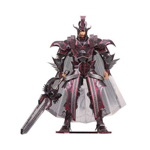 Piececool 3D metalowa układanka, Pułkownik Imperium Qin, złożony model, postać fantasy, wojownik, miecz, zbroja