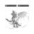 Piececool Silver Dragon 3D Metal Puzzle, assembled model size