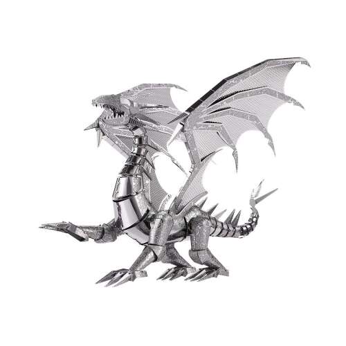 Piececool Silberdrache 3D Metall Puzzle, 115 Teile