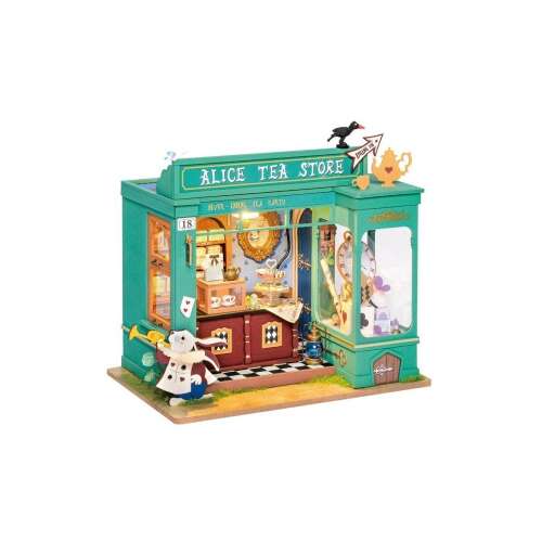 Puzzle 3D Minicasuta DIY Alice's Tea Store, Rolife, 136 piese 94529349